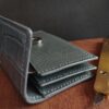 porte monnaie croco gris